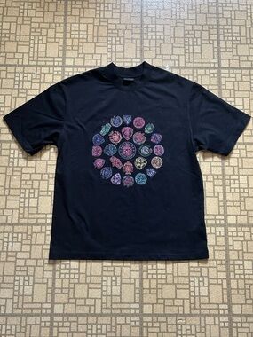 Balenciaga Paris Vintage Oversized France Logo Black Shirt Size Small